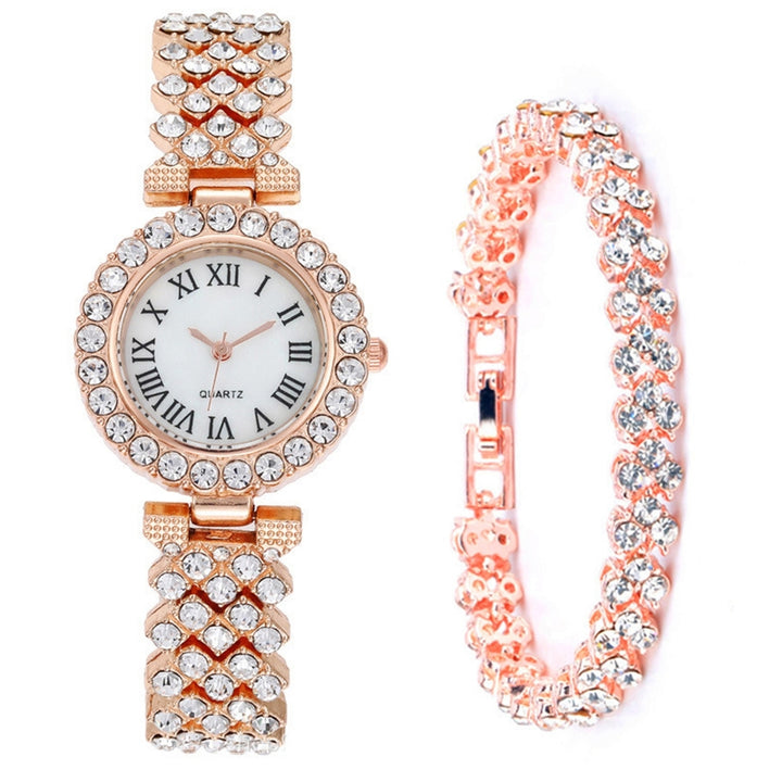 2Pcs/Set Women Watch Jewelry Fashion Accessories Image 4