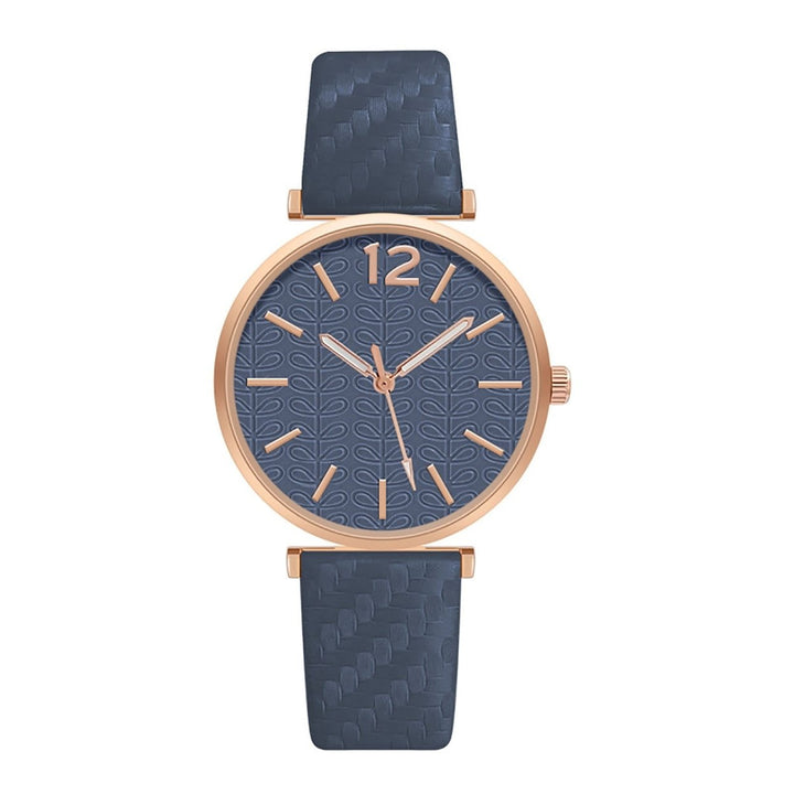 Quartz Watch Faux Leather Watch Jewelry Accessories Image 1