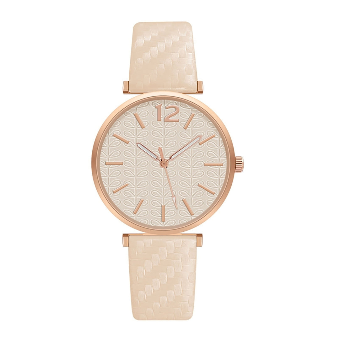 Quartz Watch Faux Leather Watch Jewelry Accessories Image 7