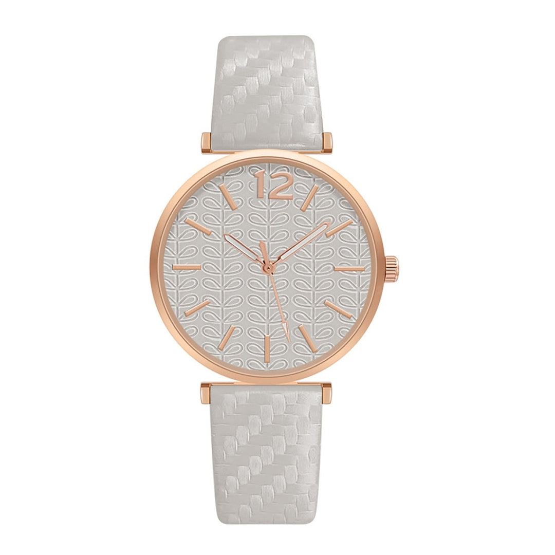 Quartz Watch Faux Leather Watch Jewelry Accessories Image 8