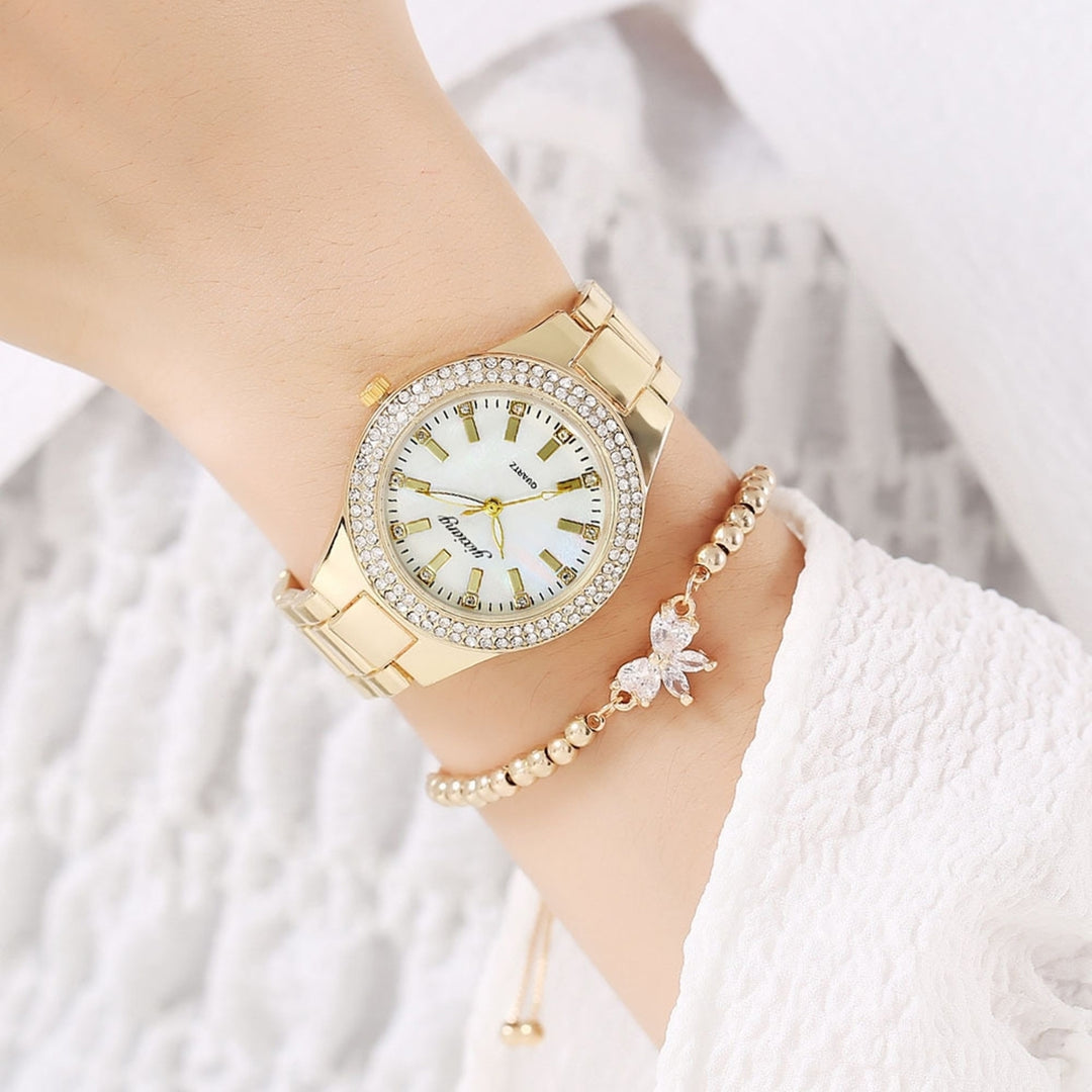 Bracelet Watch Round Wristwatch Jewelry Accessories Image 3