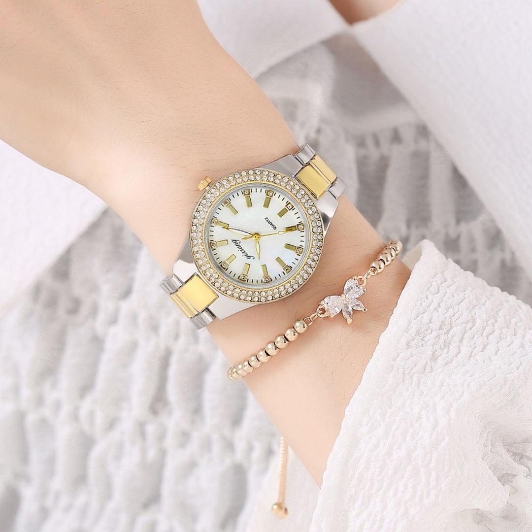 Bracelet Watch Round Wristwatch Jewelry Accessories Image 7