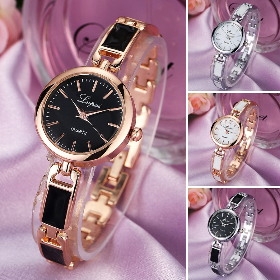 Women Bracelet Watch Round 3 Hand Quartz Movement Elegant Gift Fashion Jewelry Ladies Girls Dress Wristwatch Daily Wear Image 1