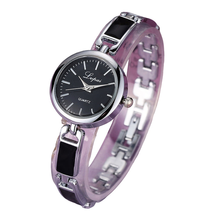 Women Bracelet Watch Round 3 Hand Quartz Movement Elegant Gift Fashion Jewelry Ladies Girls Dress Wristwatch Daily Wear Image 3