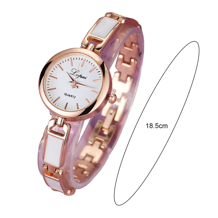 Women Bracelet Watch Round 3 Hand Quartz Movement Elegant Gift Fashion Jewelry Ladies Girls Dress Wristwatch Daily Wear Image 9