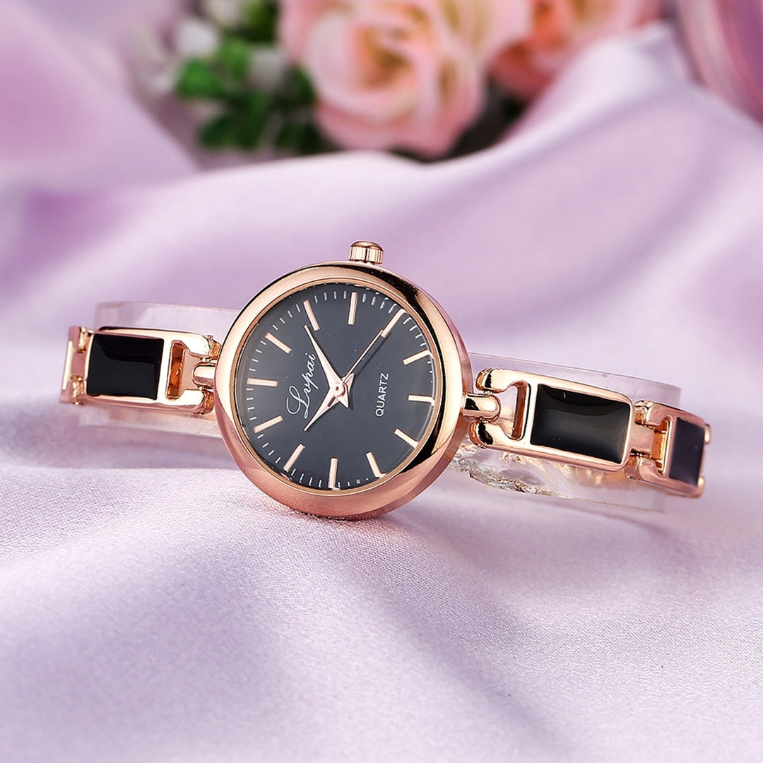 Women Bracelet Watch Round 3 Hand Quartz Movement Elegant Gift Fashion Jewelry Ladies Girls Dress Wristwatch Daily Wear Image 11