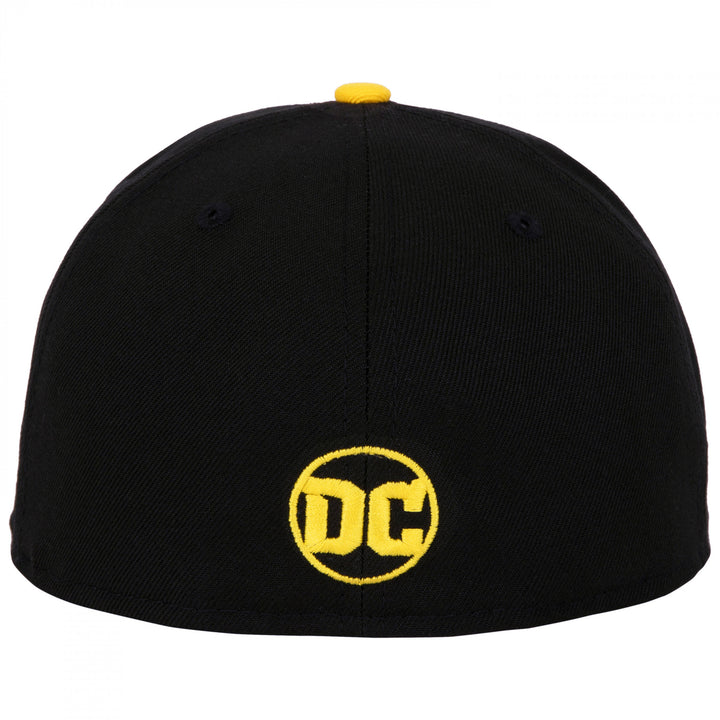 Batman Black and Yellow 59Fifty Hat Image 4