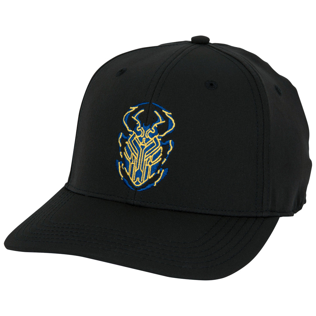 Blue Beetle Logo Elite Flex Pre-Curved Snapback Hat Image 1