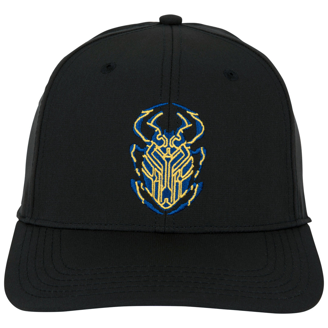 Blue Beetle Logo Elite Flex Pre-Curved Snapback Hat Image 2