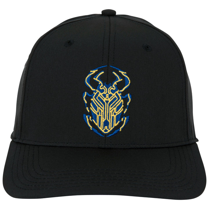 Blue Beetle Logo Elite Flex Pre-Curved Snapback Hat Image 2