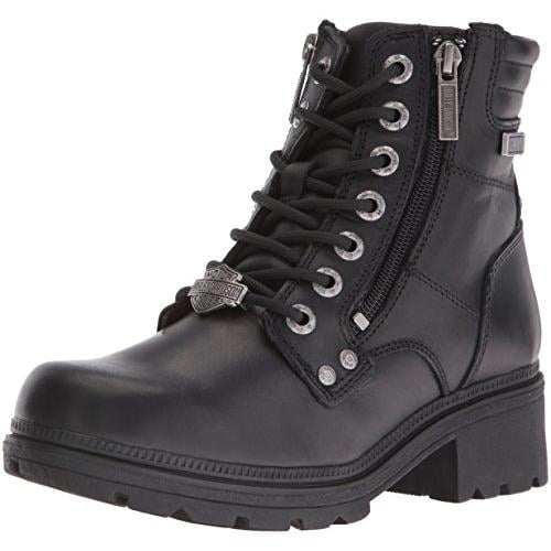 Harley-Davidson Womens Inman Mills Motorcycle Boot BLACK Image 1