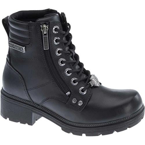 Harley-Davidson Womens Inman Mills Motorcycle Boot BLACK Image 2