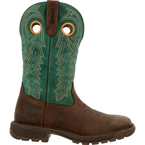 Rocky Legacy 32 Women's Western Boot  BROWN AND TEAL Image 4
