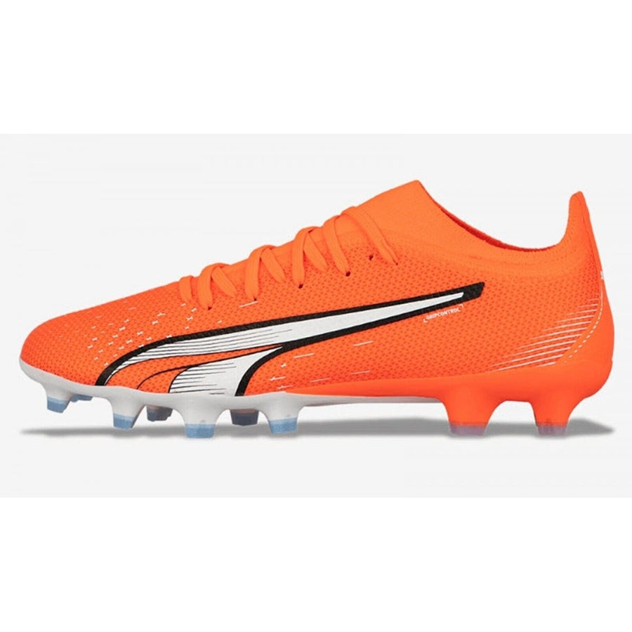 PUMA Ultra Match FG/AG Soccer Cleats Orange White Blue Glimmer 10721701 Mens Size Image 1