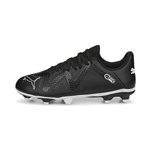 PUMA Future Play FG/AG Junior Soccer Cleats Black White 10719902 Size Options Image 1