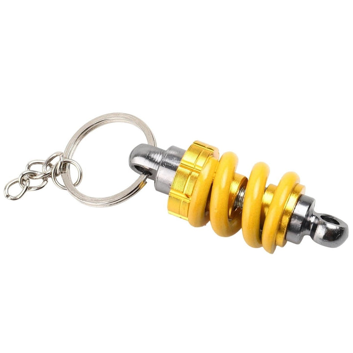 Key Ring Shock Absorber Shaped Electroplating Colored High Simulated Unfading Decorate Lightweight Universal Metal Key Image 1