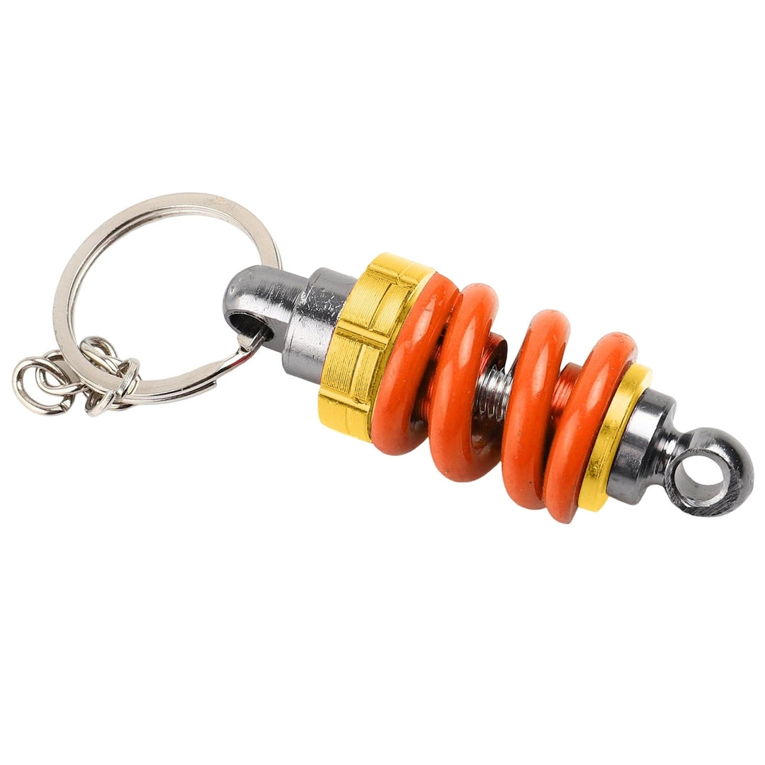 Key Ring Shock Absorber Shaped Electroplating Colored High Simulated Unfading Decorate Lightweight Universal Metal Key Image 7