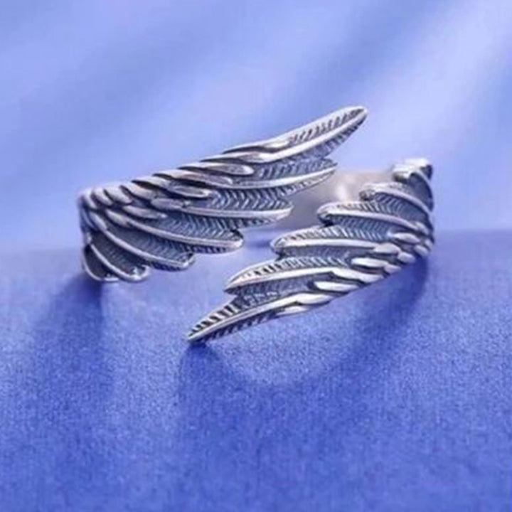 Couple Ring Adjustable Valentine Gift Open End Fashion Angels Devil Wing Lover Ring Jewelry Accessory Image 9