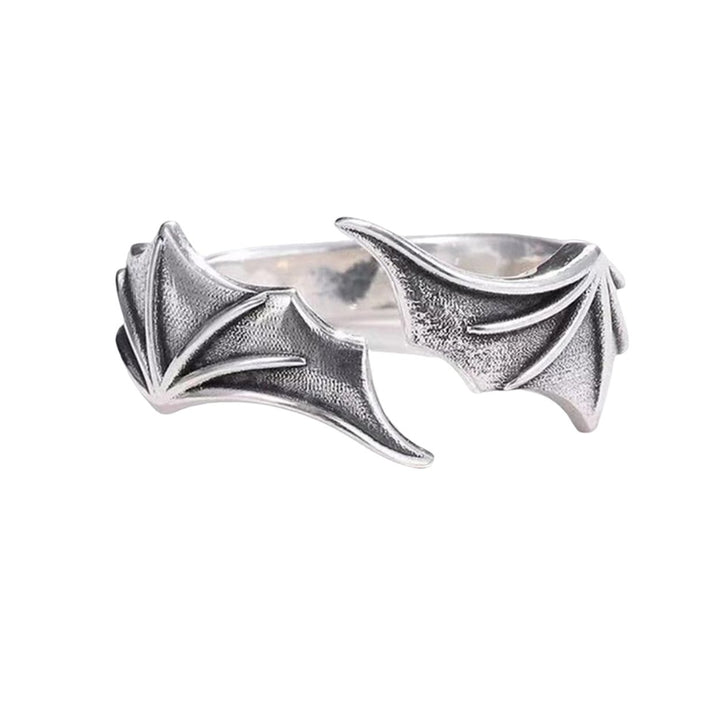 Couple Ring Adjustable Valentine Gift Open End Fashion Angels Devil Wing Lover Ring Jewelry Accessory Image 1