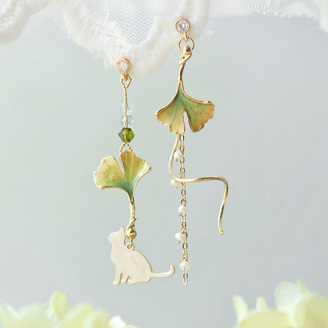 1 Pair Drop Earrings Cherry Rhinestones Jewelry Long Tassel Floral Dangle Earrings Birthday Gift Image 12