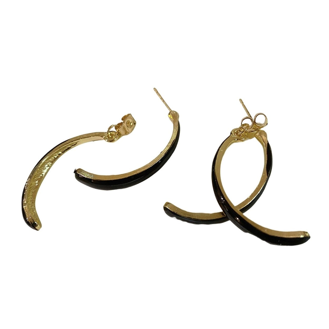 1 Pair Women Earrings Flower Faux Pearl Jewelry Shining Rhinestones Stud Earrings Birthday Gift Image 1