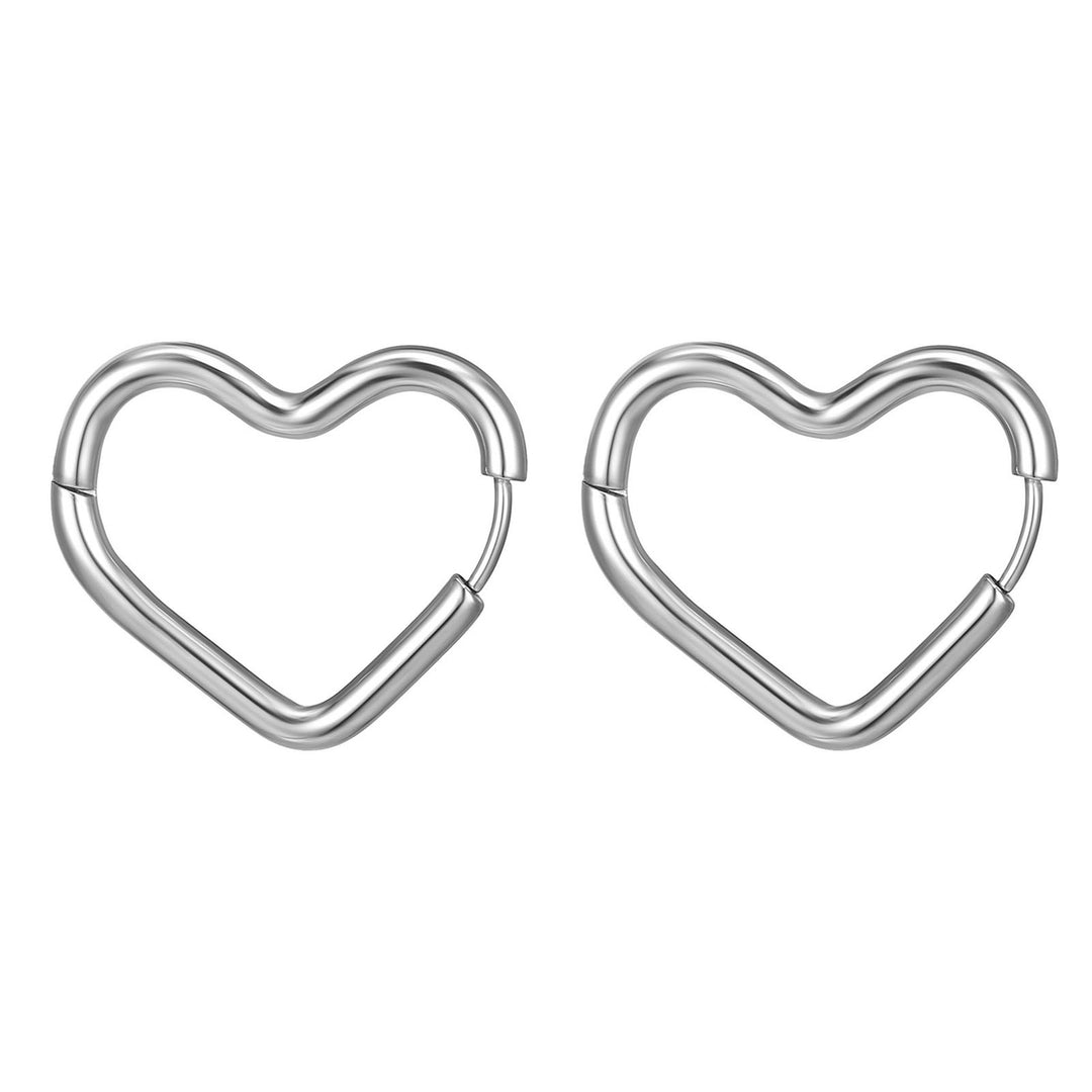 1 Pair Women Earrings Geometric Titanium Steel Multi-shapes Polished Small Five Pointed Star Ladies Earrings Fashion Image 7