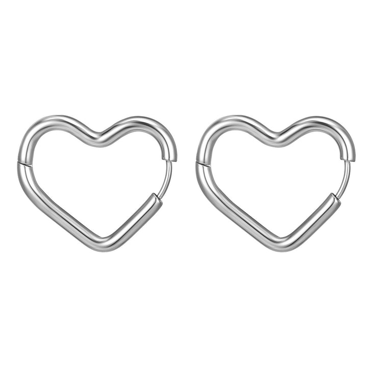 1 Pair Women Earrings Geometric Titanium Steel Multi-shapes Polished Small Five Pointed Star Ladies Earrings Fashion Image 7