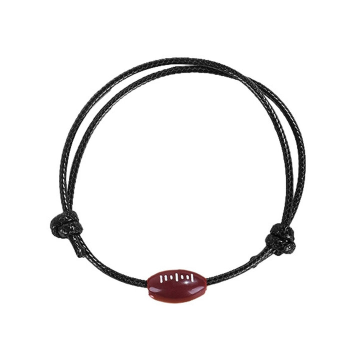 Sprots Bracelet Football Braided Unisex Adjustable Wax Line Bracelet Fan Gift Image 6