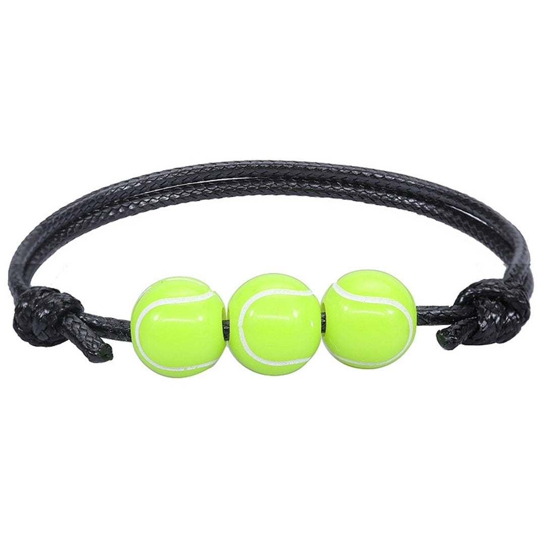 Sports Bracelet Rugby Braided Unisex Adjustable Ball Shape Bracelet Fashion Jewellery Image 3