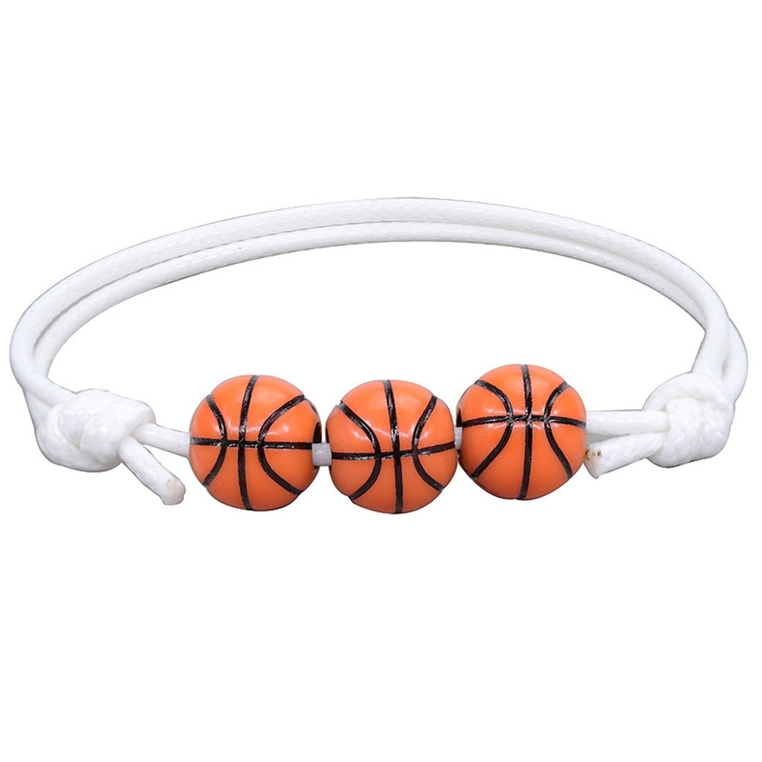 Sports Bracelet Rugby Braided Unisex Adjustable Ball Shape Bracelet Fashion Jewellery Image 8