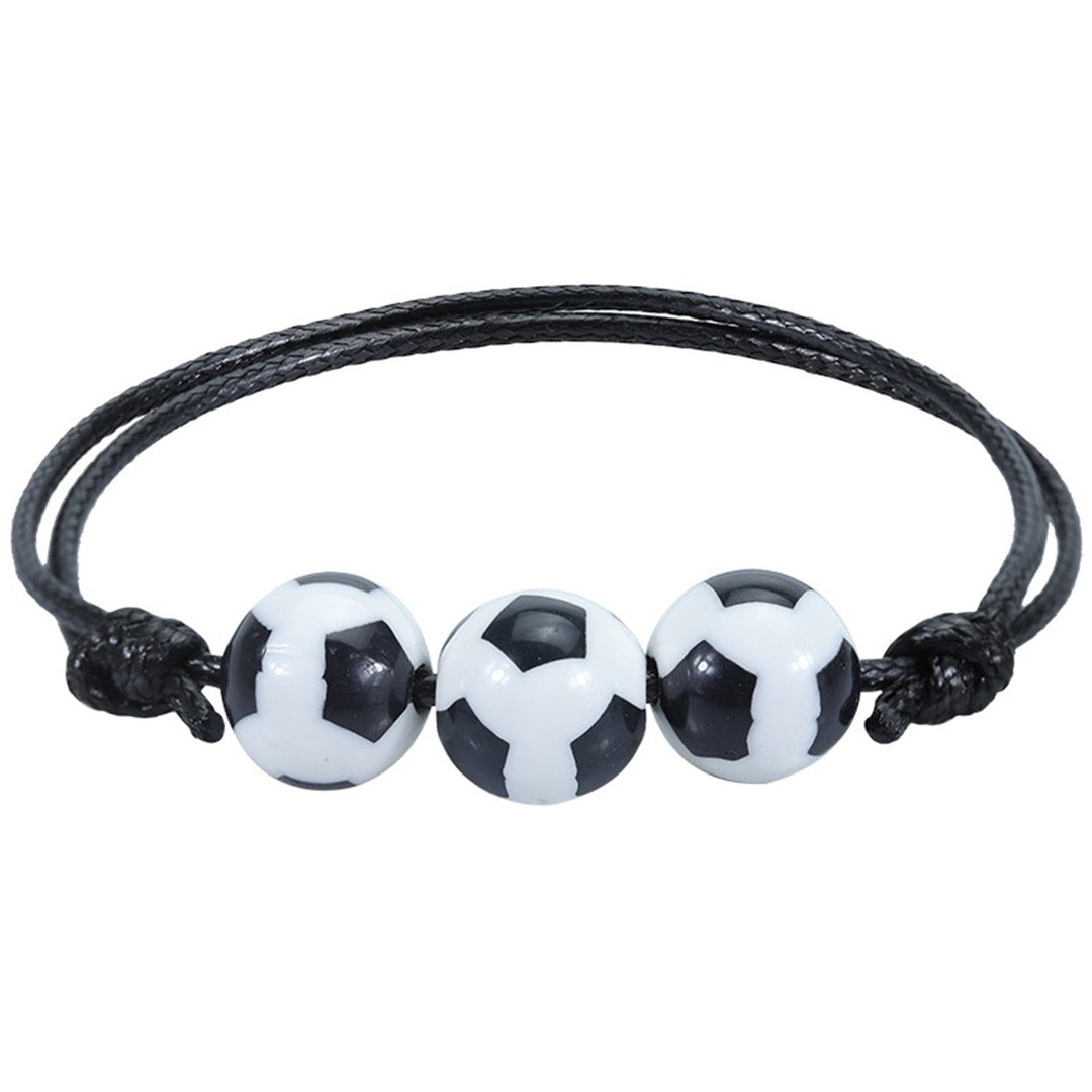 Sports Bracelet Rugby Braided Unisex Adjustable Ball Shape Bracelet Fashion Jewellery Image 10