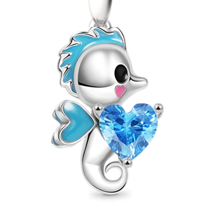 Pendant Necklace Festive Personality Rhinestone Easter Cartoon Fox Rabbit Seahorse Women Necklace Jewelry Accessory Image 10