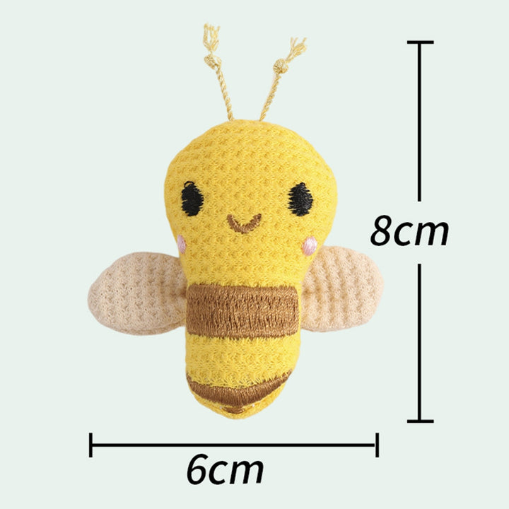Backpack Ornament Creative Shape Fade-Resistant Fabric Simple Cartoon Bee-Shaped Brooch Pin Clothes Badge Birthday Gift Image 6