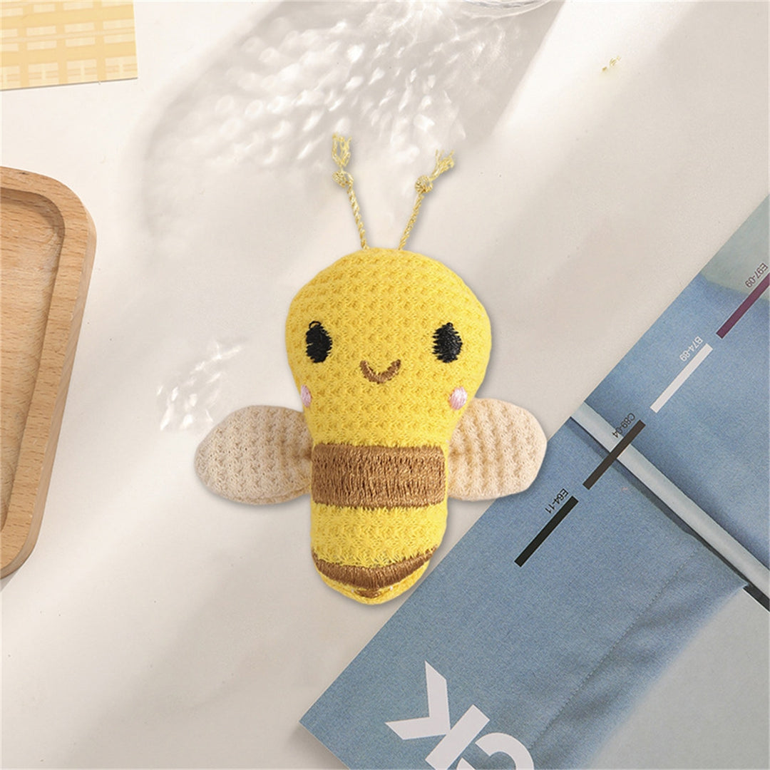 Backpack Ornament Creative Shape Fade-Resistant Fabric Simple Cartoon Bee-Shaped Brooch Pin Clothes Badge Birthday Gift Image 7