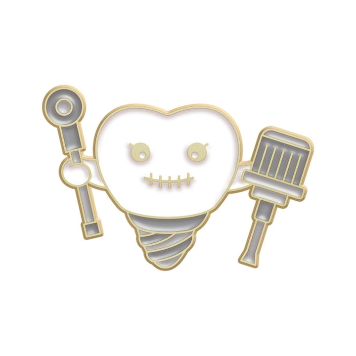 Cartoon Oral Health Enamel Pin Funny Tooth Shape Brooch Dentist Lapel Badge Coat Bag Accessories Jewelry Gift Image 1