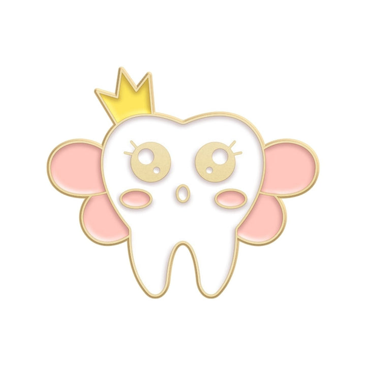 Cartoon Oral Health Enamel Pin Funny Tooth Shape Brooch Dentist Lapel Badge Coat Bag Accessories Jewelry Gift Image 1