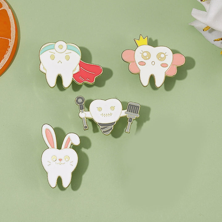 Cartoon Oral Health Enamel Pin Funny Tooth Shape Brooch Dentist Lapel Badge Coat Bag Accessories Jewelry Gift Image 11