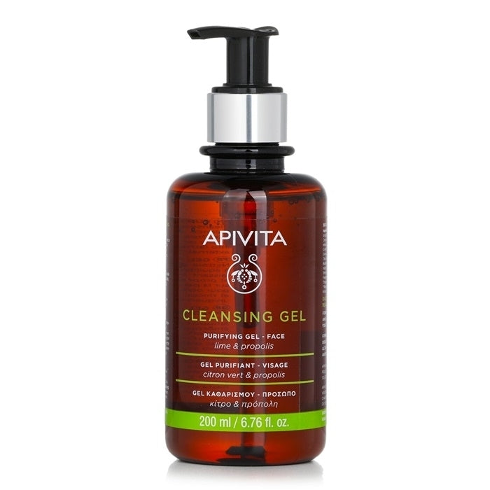 Apivita Purifying Gel With Propolis and Lime - For Oily/Combination Skin 200ml/6.8oz Image 1