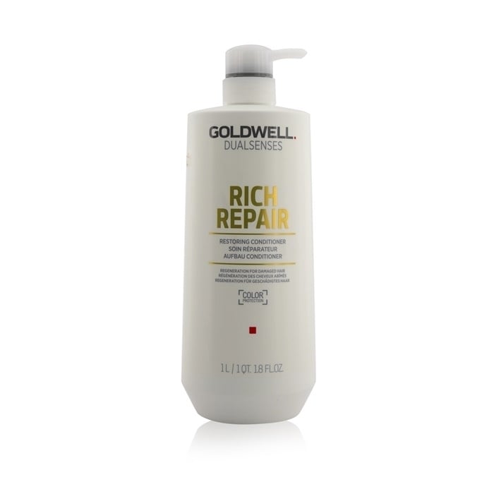 Goldwell Dual Senses Rich Repair Restoring Conditioner (Regeneration For Damaged Hair) 1000ml/33.8oz Image 1