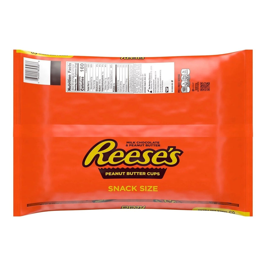 Reeses Milk Chocolate Peanut Butter Snack Size Cups Candy (36.3 Ounce) Image 2