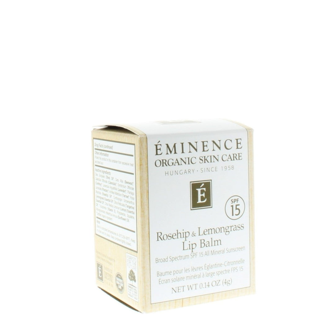 Eminence Rosehip Lemongrass Lip Balm SPF 15 4g Natural Moisturizing Protection Image 3