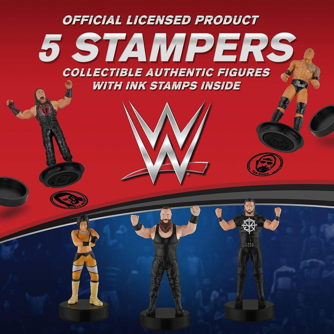WWE Superstar Stampers 5pk Wrestler Party Decor Character Figures PMI International Image 4