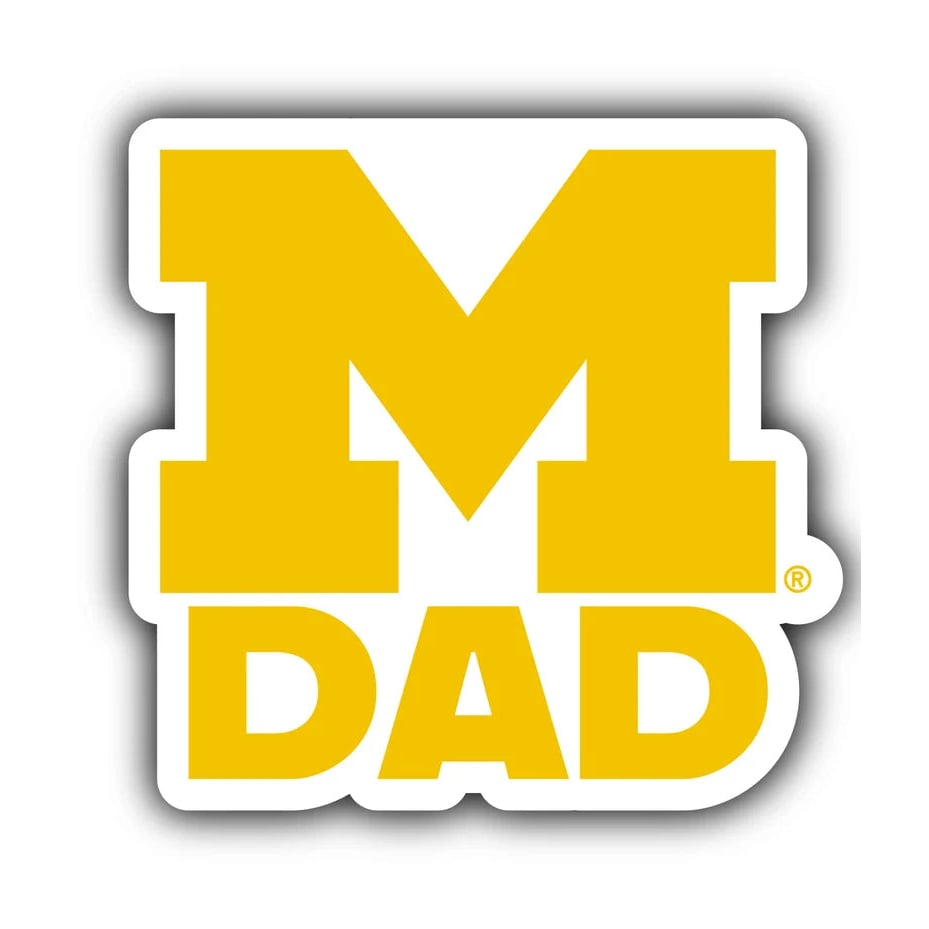 Michigan Wolverines Proud Mom Design 4-Inch NCAA High-Definition Magnet - Versatile Metallic Surface Adornment Image 1