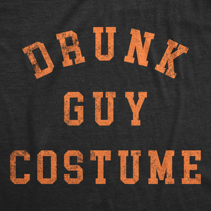 Mens Drunk Guy Costume T Shirt Funny Halloween Party Outfit Drinking Joke Tee For Guys Image 2