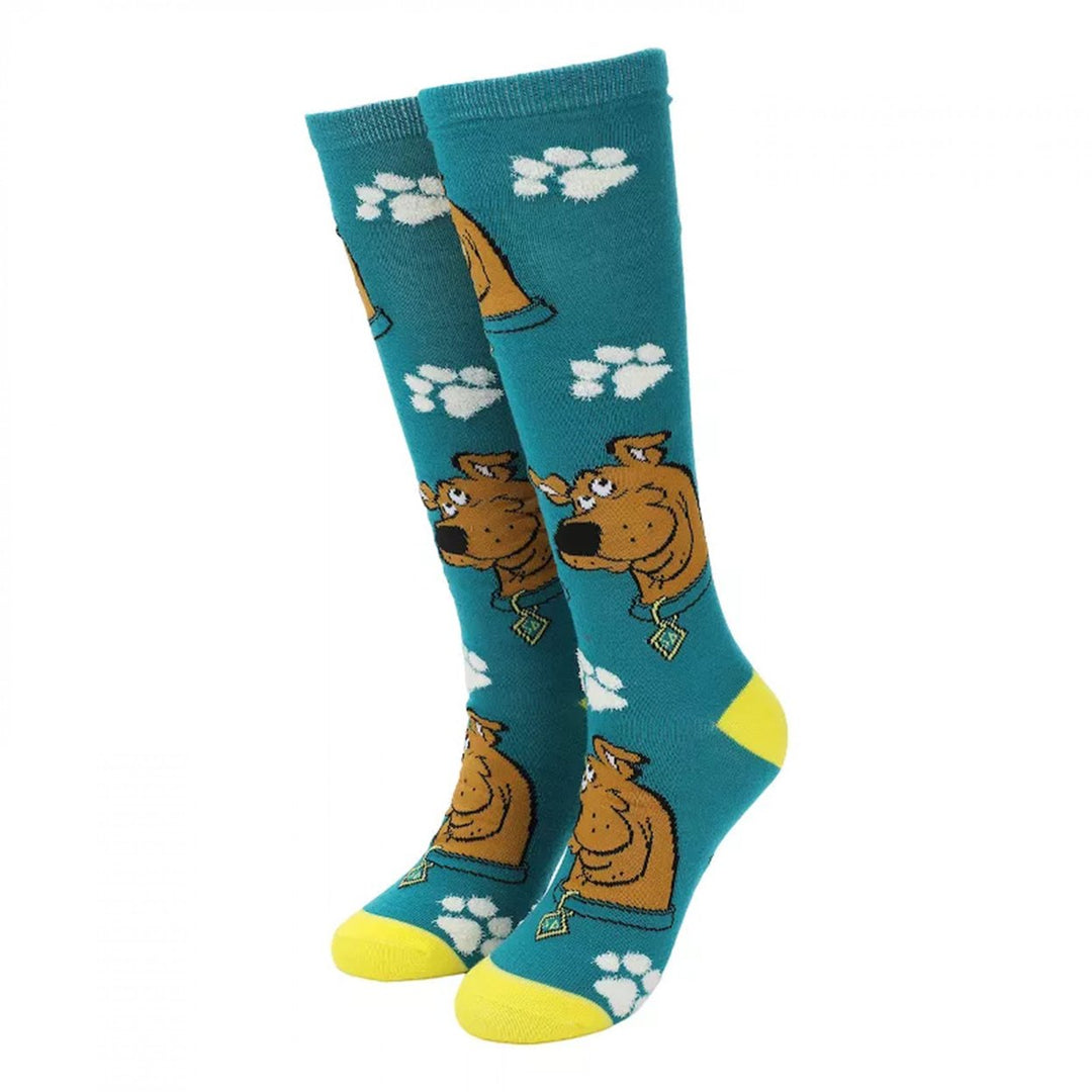 Scooby Doo Paw Prints Knee High Socks Image 1