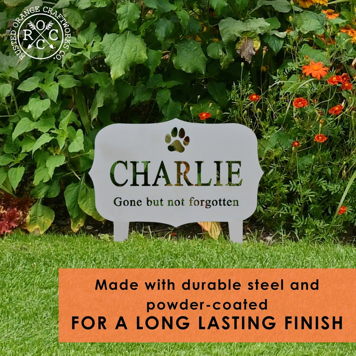 Pet Grave Marker - Standing - Personalized Pet Memorial Plaques Image 3