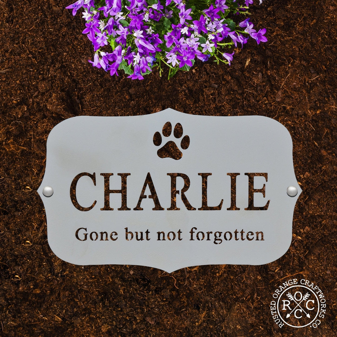 Pet Grave Marker - Flat Lay - Personalized Pet Memorial Plaques Image 10