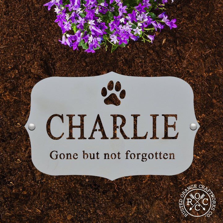 Pet Grave Marker - Flat Lay - Personalized Pet Memorial Plaques Image 10