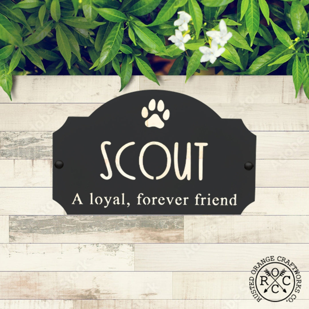 Pet Grave Marker - Flat Lay - Personalized Pet Memorial Plaques Image 11