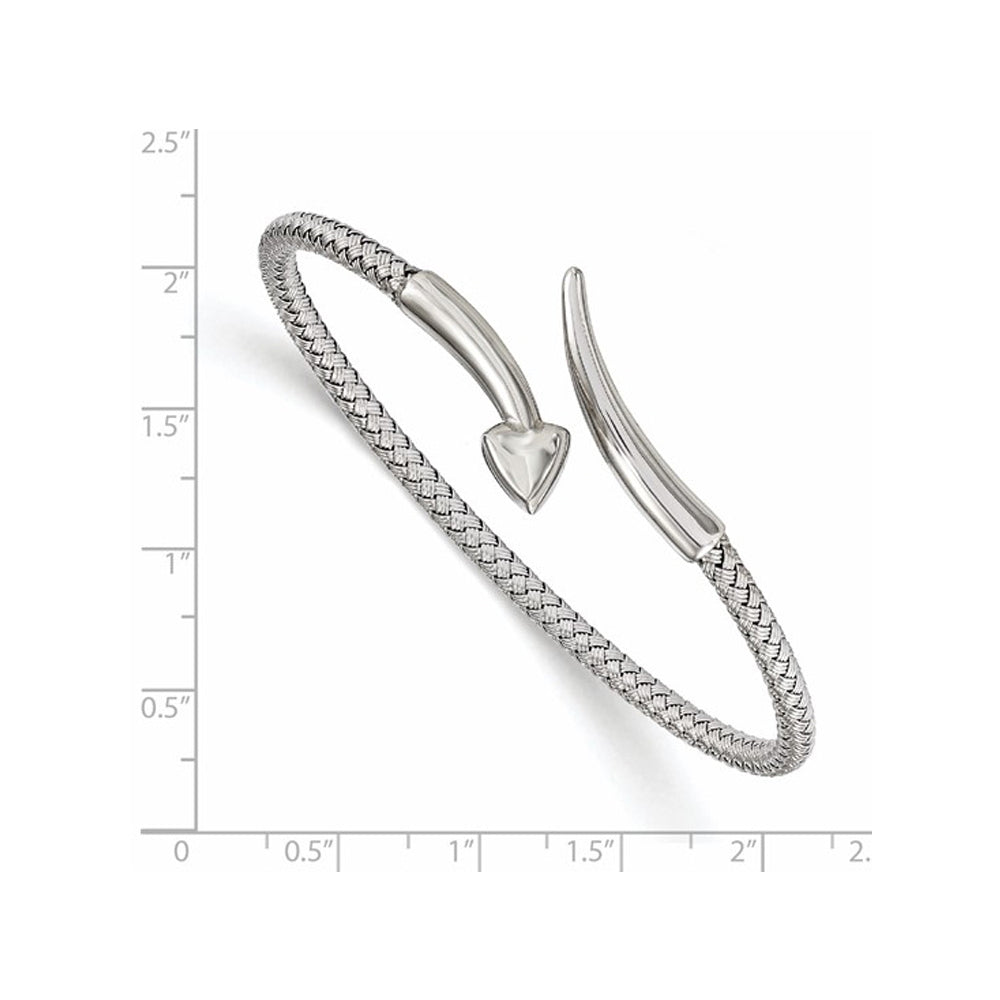 Sterling Silver Flexible Bangle Bracelet Image 3